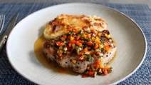 Peppercorn Pork Chops with Warm Pickled Pepper Relish Peppercorn Pork Chops with Warm Pickled Pepper Relish