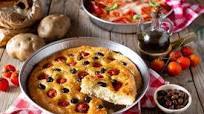 Focaccia di Nino con patata cruda Focaccia di Nino con patata cruda