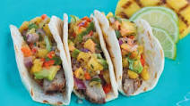 Pork Street Tacos with Grilled Pineapple Salsa Pork Street Tacos with Grilled Pineapple Salsa