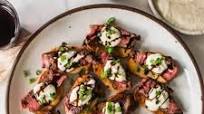 Ribeye Steak Crostini With Horseradish Sauce Ribeye Steak Crostini With Horseradish Sauce