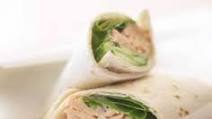 Salmon & Spinach Wrap Salmon & Spinach Wrap