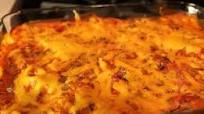 Beef and Bean Enchilada casserole Beef and Bean Enchilada casserole