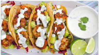 Shrimp Tacos with Cilantro Lime Cream Shrimp Tacos with Cilantro Lime Cream