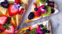 Healthier Tropical Fruit Pizza Healthier Tropical Fruit Pizza