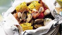 Grilled Seafood Foil Packs with Lemon-Chive Butter Grilled Seafood Foil Packs with Lemon-Chive Butter