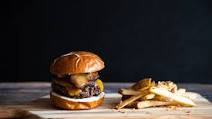 Oxtail, Sirloin and Dry Aged Short Rib Burger with Teriyaki Pork Belly & Spicy Mustard Oxtail, Sirloin and Dry Aged Short Rib Burger with Teriyaki Pork Belly & Spicy Mustard