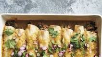 Turkey, spinach, and goat cheese enchiladas Turkey, spinach, and goat cheese enchiladas