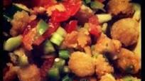 Fried Okra Salad -- YUM! Fried Okra Salad -- YUM!