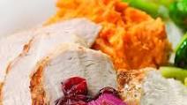 Turkey Tenderloin with Cranberry-Shallot Sauce Turkey Tenderloin with Cranberry-Shallot Sauce