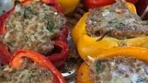 Stuffed Peppers with Vegetable Farro and Turkey Stuffed Peppers with Vegetable Farro and Turkey