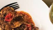 Enjoy slow cooked capretto in white wine Enjoy slow cooked capretto in white wine