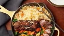 Skillet Pork Tenderloin with Spiced Carrots and Couscous Skillet Pork Tenderloin with Spiced Carrots and Couscous