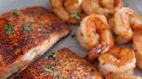 Cajun Salmon and Shrimp Cajun Salmon and Shrimp