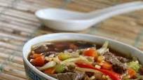 Asian-Themed Beef and Rice Noodle Soup Asian-Themed Beef and Rice Noodle Soup