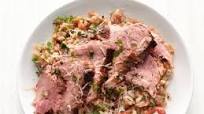 Herb-Crusted Pork Tenderloin with Tomato Rice Herb-Crusted Pork Tenderloin with Tomato Rice