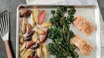 Salmon Sheet Pan Supper with Horseradish Sauce Salmon Sheet Pan Supper with Horseradish Sauce