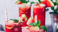 Watermelon Margarita (Frozen Slush Cocktail) Watermelon Margarita (Frozen Slush Cocktail)