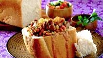 Beef and Vegetable Bunny Chow Beef and Vegetable Bunny Chow