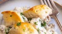 Biscuits and Gravy Casserole Biscuits and Gravy Casserole