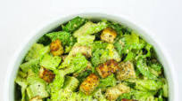 Vegan Caesar Salad with Crispy Tofu Croutons Vegan Caesar Salad with Crispy Tofu Croutons