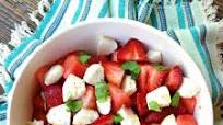 Watermelon Strawberry Caprese Salad Watermelon Strawberry Caprese Salad
