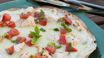 Grilled Chicken Bruschetta Thin Crust Pizza Grilled Chicken Bruschetta Thin Crust Pizza