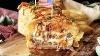 Deep-Fried Cheeseburgers Deep-Fried Cheeseburgers