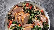 Pork Tenderloin and Collards Skillet Recipe - Cooking Light Pork Tenderloin and Collards Skillet Recipe - Cooking Light