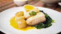 Cod, Scallops, and Spinach Recipe Cod, Scallops, and Spinach Recipe