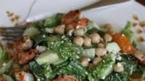 Bush's Mediterranean Caesar Salad with Lemon Pepper Shrimp and Garbanzo Beans Bush's Mediterranean Caesar Salad with Lemon Pepper Shrimp and Garbanzo Beans