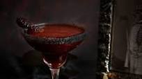 Bloody Margarita with Black Lava Salt | a Halloween Cocktail Bloody Margarita with Black Lava Salt | a Halloween Cocktail