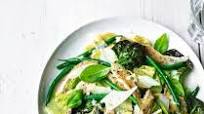 Chicken and green bean caesar salad Chicken and green bean caesar salad