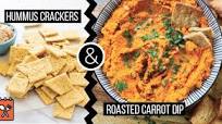 Hummus Crackers & Roasted Carrot Dip Hummus Crackers & Roasted Carrot Dip