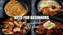 Keto For Beginners - 3 Ingredient Keto Meal Plan Keto For Beginners - 3 Ingredient Keto Meal Plan