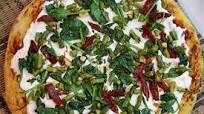 White Pizza with Asparagus and Spinach White Pizza with Asparagus and Spinach
