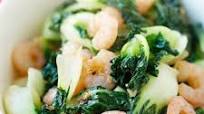 Baby Bok Choy with Shrimp Baby Bok Choy with Shrimp
