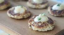 Healthy Cauliflower Latkes for Chanukah (Paleo, Low Carb, Low Fat Recipe) Healthy Cauliflower Latkes for Chanukah (Paleo, Low Carb, Low Fat Recipe)