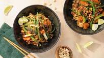 Peanut Pad Thai Noodles with Charred Green Beans & Lime Peanut Pad Thai Noodles with Charred Green Beans & Lime