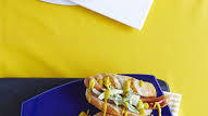 Hot dogs with mustard slaw Hot dogs with mustard slaw