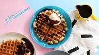 Olive Oil Waffles with Dark Chocolate Sauce Olive Oil Waffles with Dark Chocolate Sauce