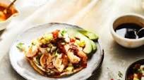 Sonoran Style Shrimp and Scallop Tostada Sonoran Style Shrimp and Scallop Tostada