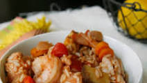 Easy Slow Cooker Chicken and Shrimp Jambalaya Easy Slow Cooker Chicken and Shrimp Jambalaya