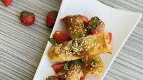 Strawberry Basil Turon Strawberry Basil Turon