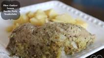 Slow Cooker Lemon Garlic Pork Tenderloin Slow Cooker Lemon Garlic Pork Tenderloin