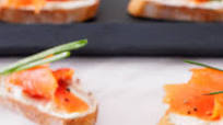 Smoked Salmon and Boursin Crostini Smoked Salmon and Boursin Crostini
