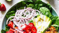 AVOCADO STRAWBERRY SPINACH SALAD AVOCADO STRAWBERRY SPINACH SALAD