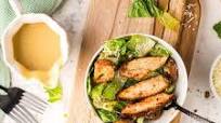 Air Fryer Blackened Chicken Caesar Salad with Homemade Croutons Air Fryer Blackened Chicken Caesar Salad with Homemade Croutons