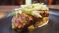 Pork Tenderloin with Apple Compote, Apple & Fennel Slaw, Apple Jus Pork Tenderloin with Apple Compote, Apple & Fennel Slaw, Apple Jus