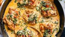 Garlic Butter Chicken with Spinach and Bacon Garlic Butter Chicken with Spinach and Bacon
