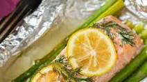 Baked Salmon and Asparagus in Foil Baked Salmon and Asparagus in Foil